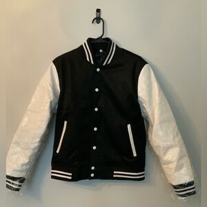 Black and White Varsity Jacket